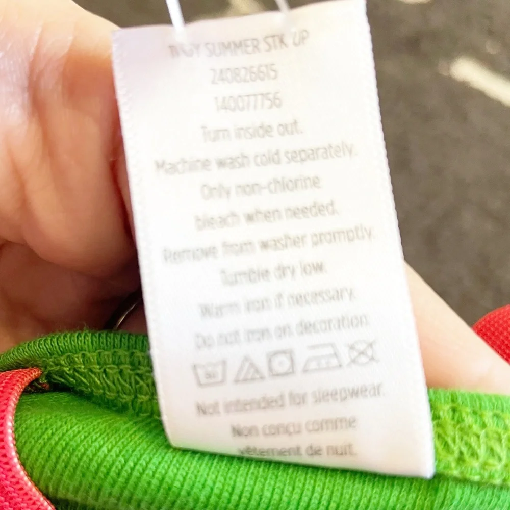 NWT Gymboree Flamingo Cross Back Tank Top Green and Pink Size 4 - Picture 5 of 6